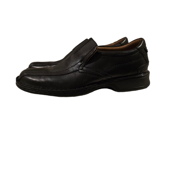 Men's Clarks Collection w/Soft Cushion w ortholite Size 8.5 Black Excellent Cond - Picture 2 of 7